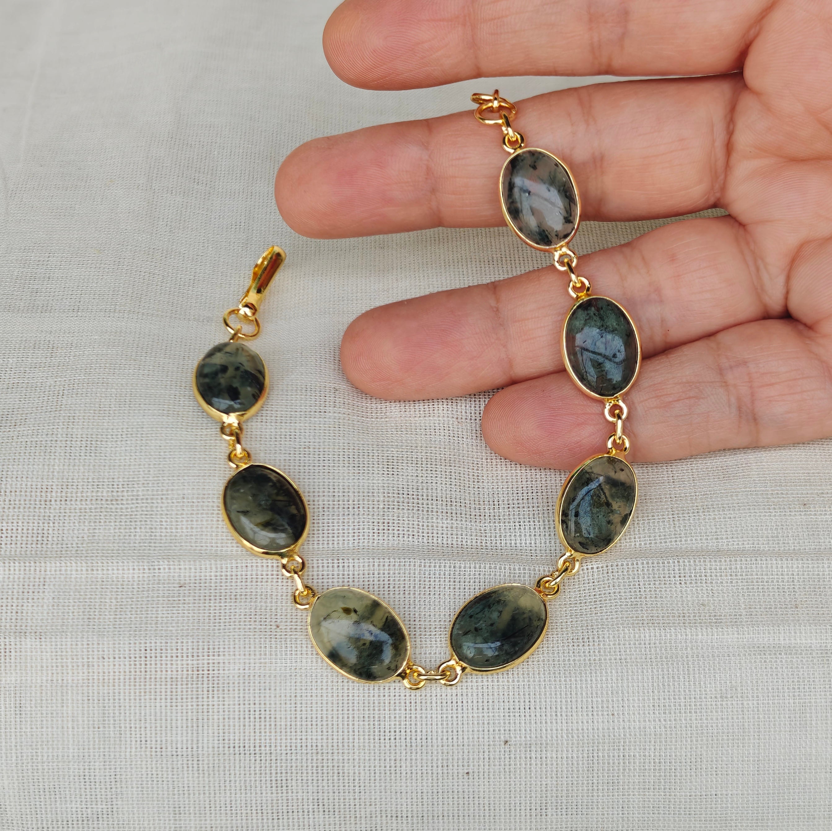 Natural stones slim bracelet