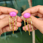 Pink Pop Raindrop Earrings