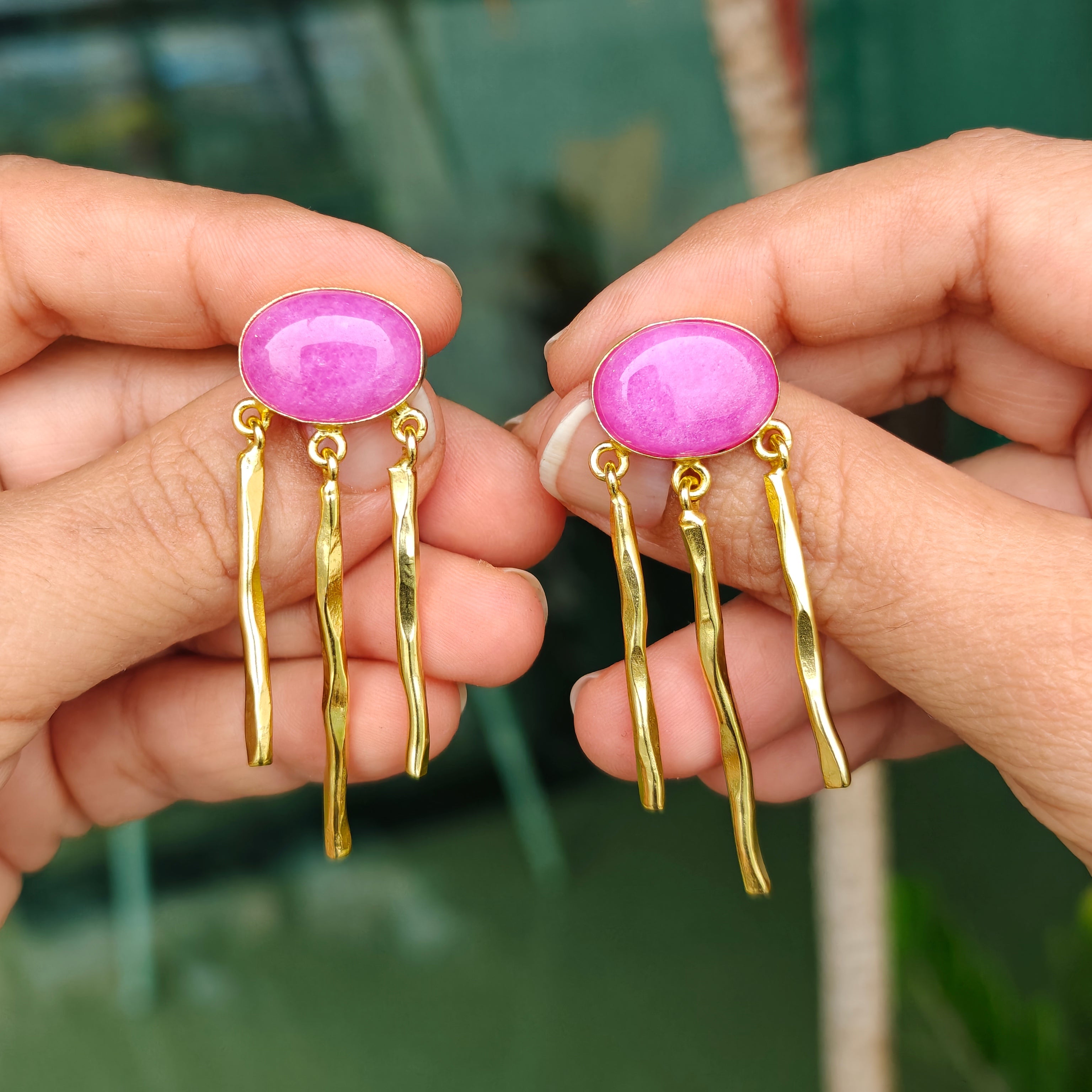 Pink Pop Raindrop Earrings