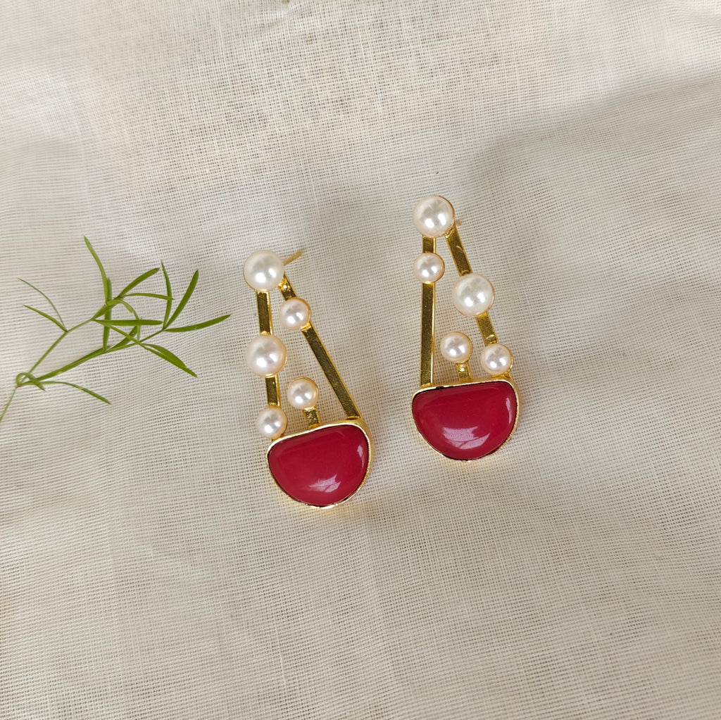 Abstract Melody drop earrings