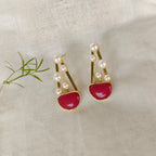 Abstract Melody drop earrings