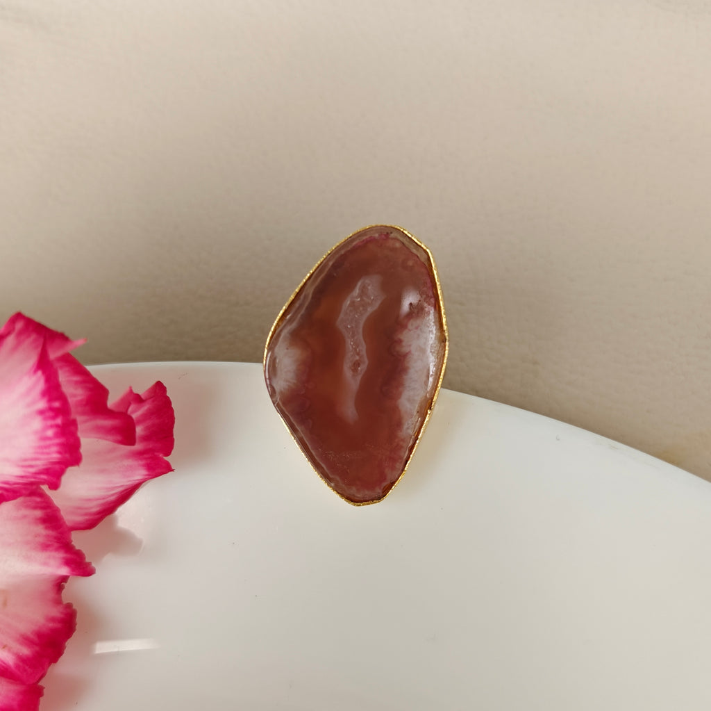 Agate Statement Ring