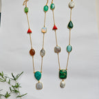 Carnival Gemstone Statement Chain - Marble