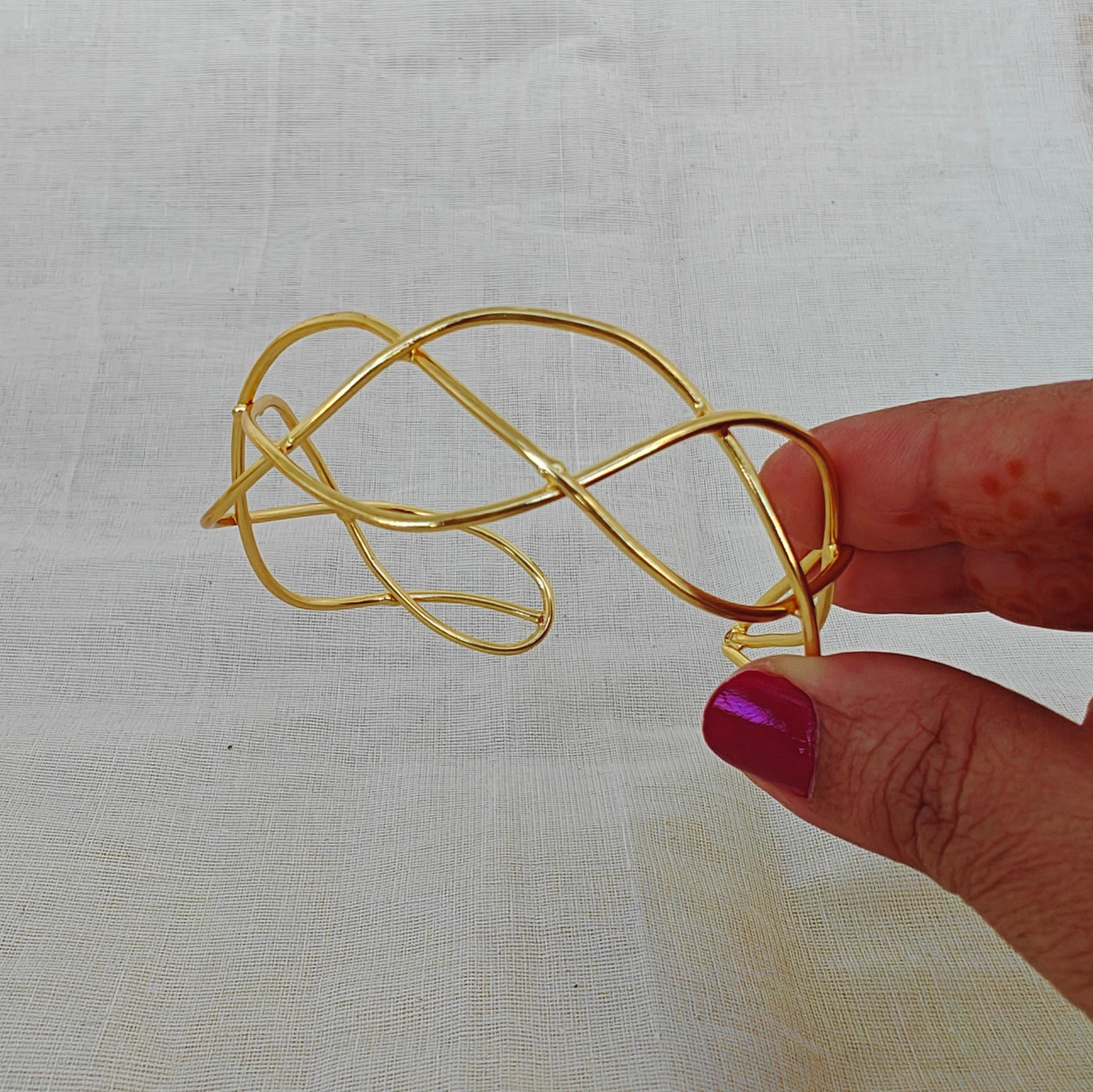 Gilded Lattice Cuff