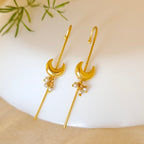 Chandrakor pearl Needle Earcuffs