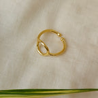 Golden Bubble finger ring