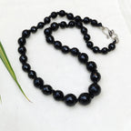 Agate graded beads necklace