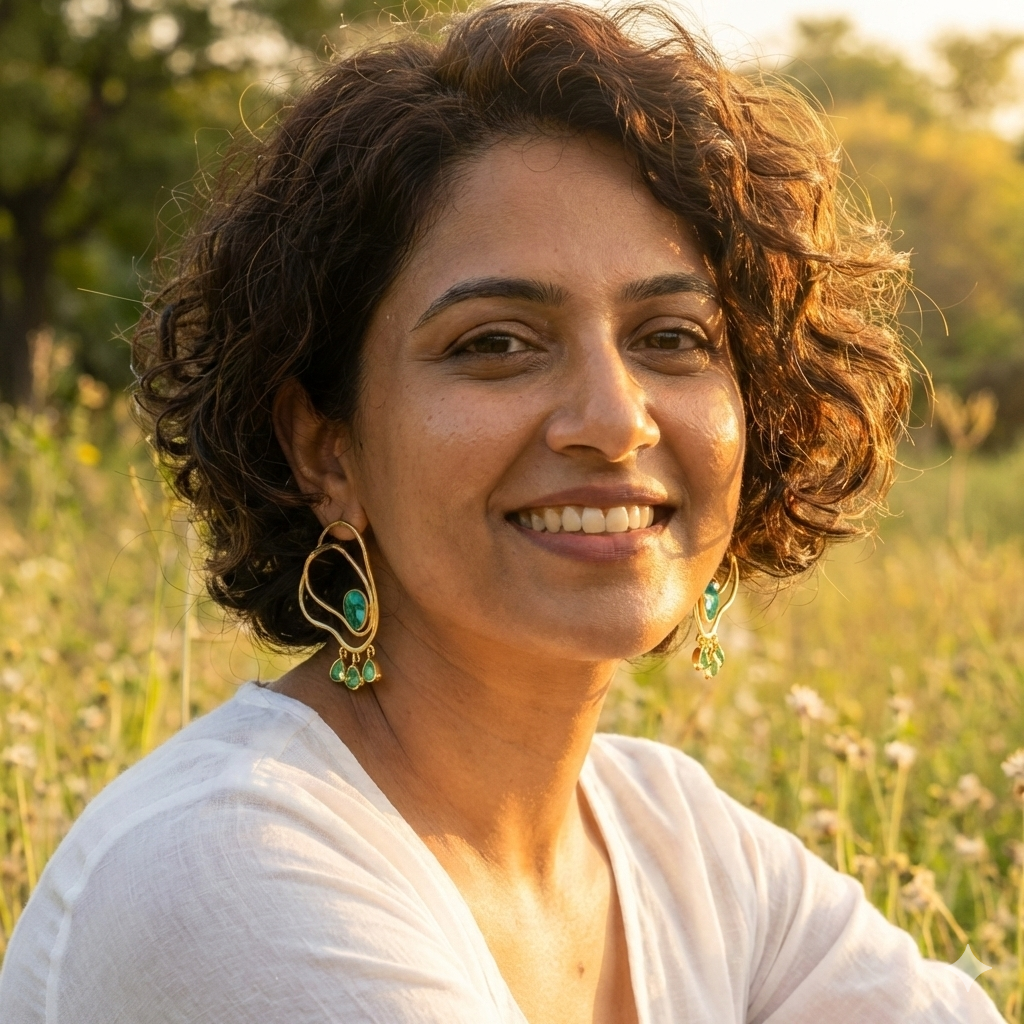 Golden Wave Statement earrings