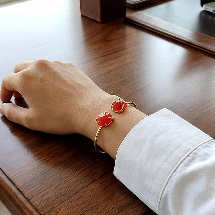 Carnelian Crush Slim Bangle