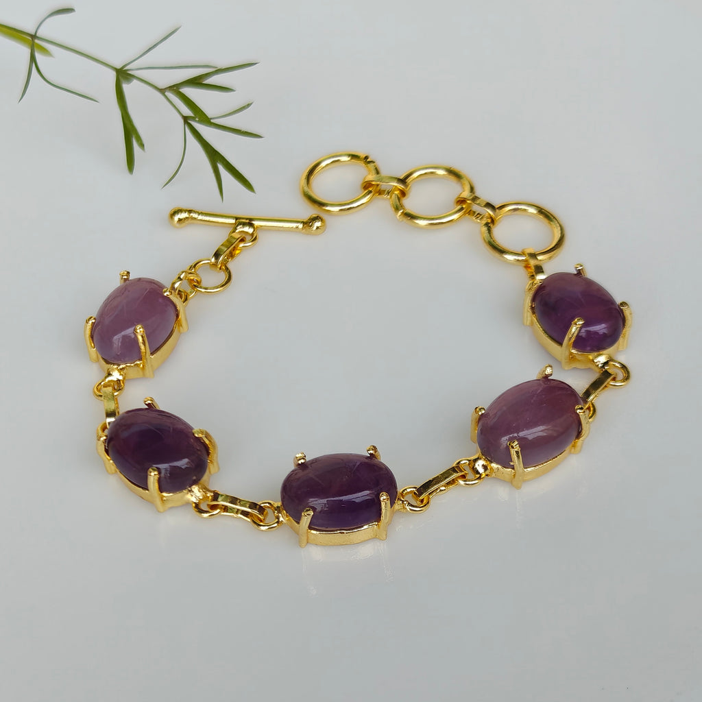 Natural tumble stones bracelet