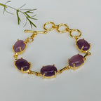 Natural tumble stones bracelet