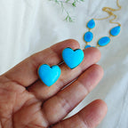 The Azure Oasis Statement Necklace Set