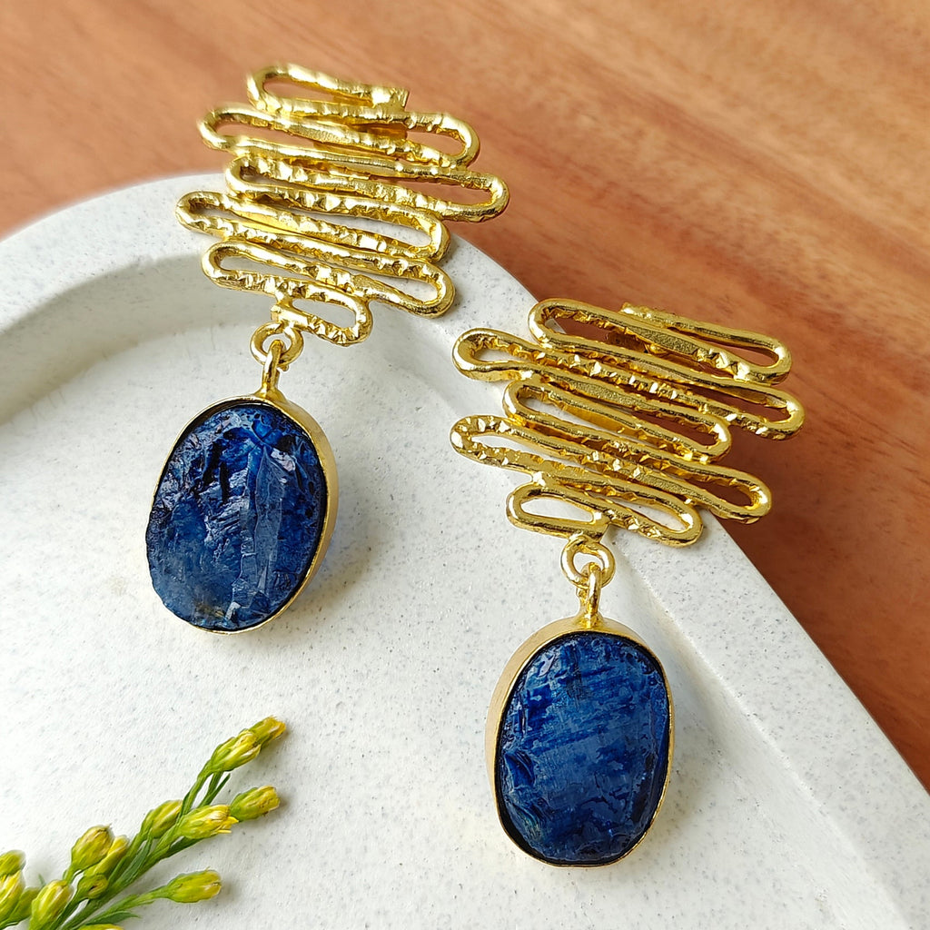 Whimsy Waves and Bold Drops - blue