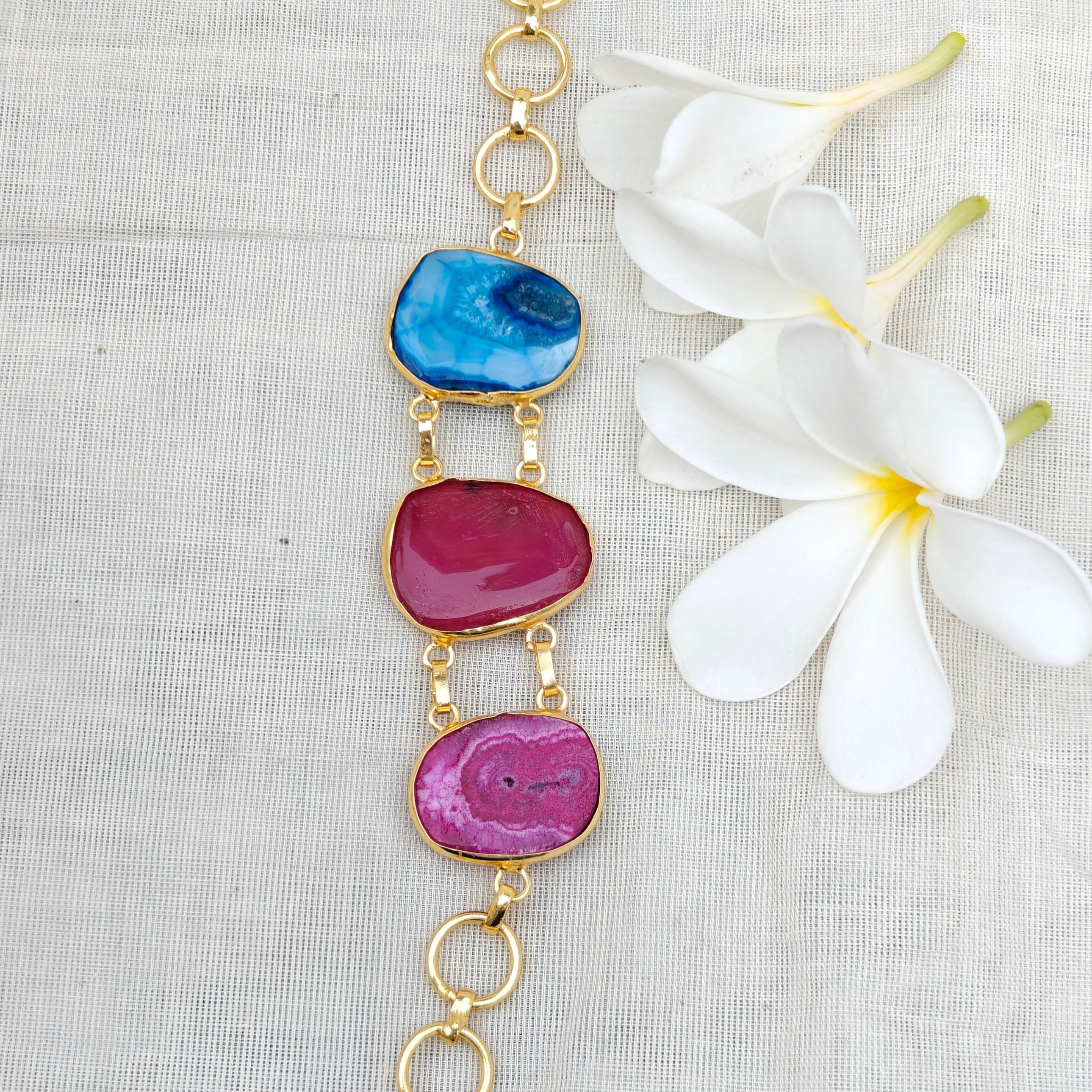 Agate Candy Crush Stone Bracelet