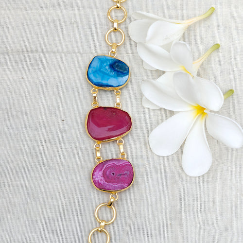 Agate Candy Crush Stone Bracelet