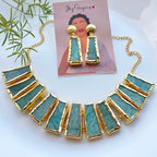 Amazonite Cleopatra Necklace Set