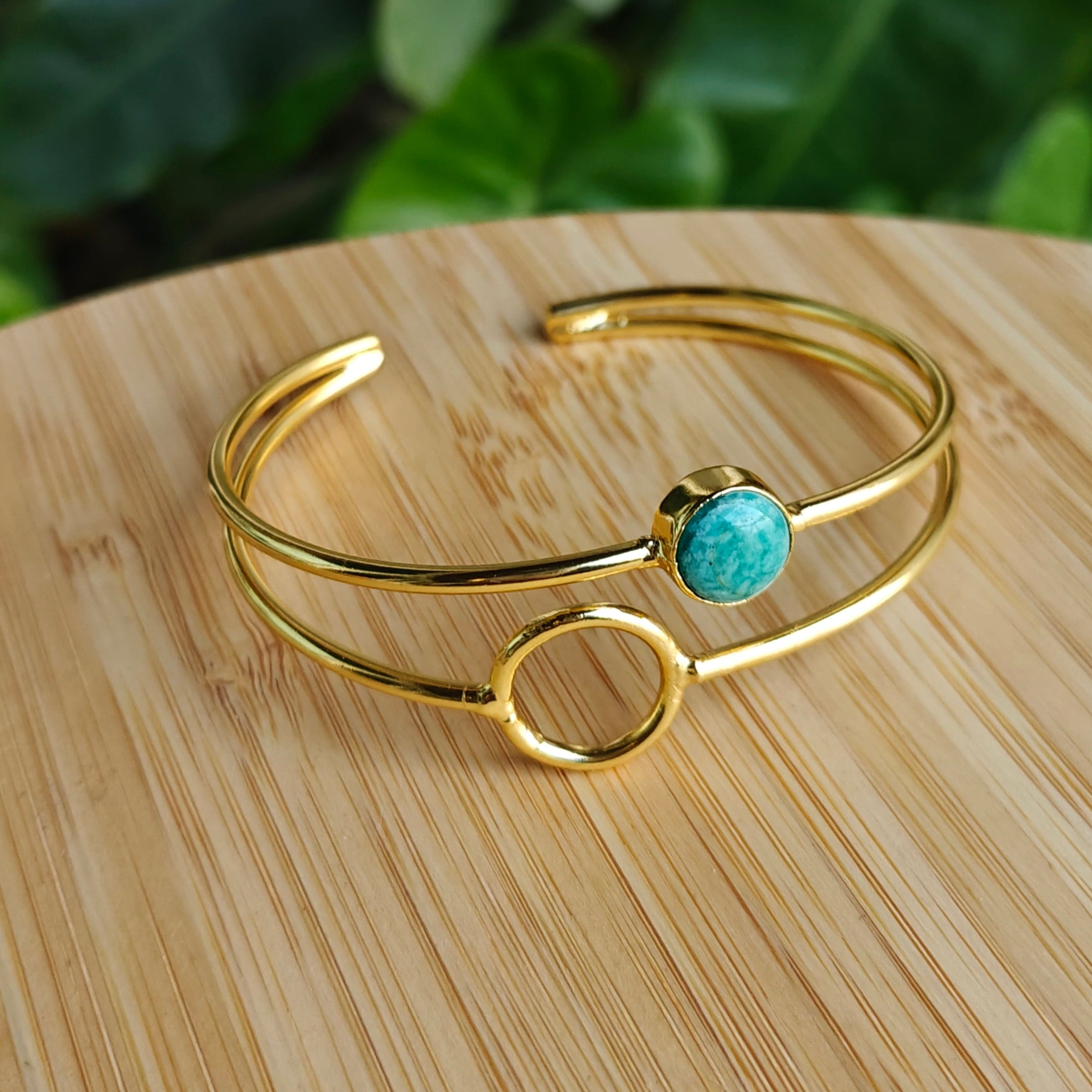 Amazonite loop stacked bangle