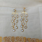 Freshwater pearl waterfall earrings