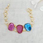 Agate Candy Crush Stone Bracelet