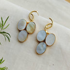 Mother of Pearls grape bunch earrings