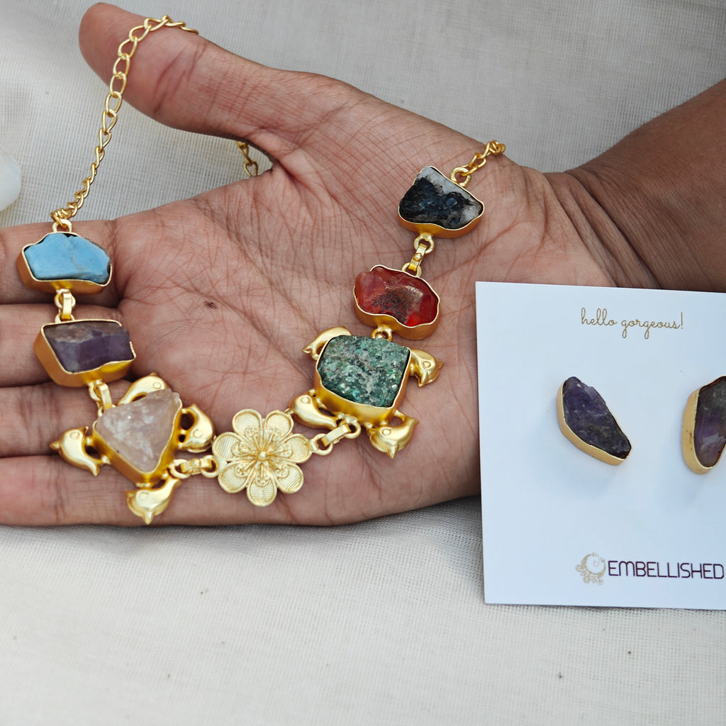 Raw Crystal Floral Dream Set