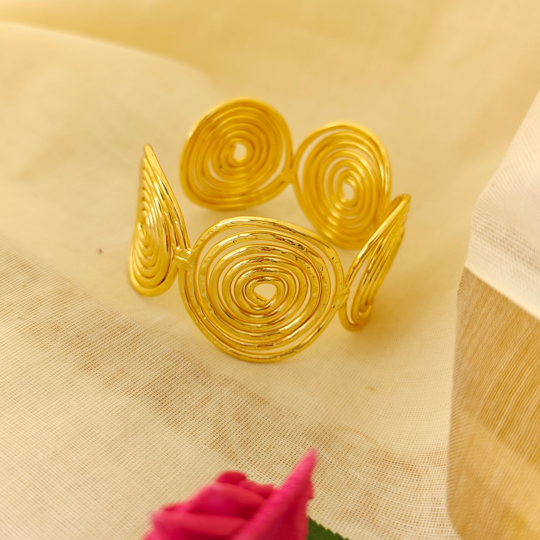 Celestial Spiral Statement Cuff