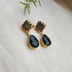Midnight shades drop earrings