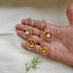 Dual Drop Pendulum Earrings