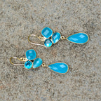 Rainbow Cluster Drop earrings