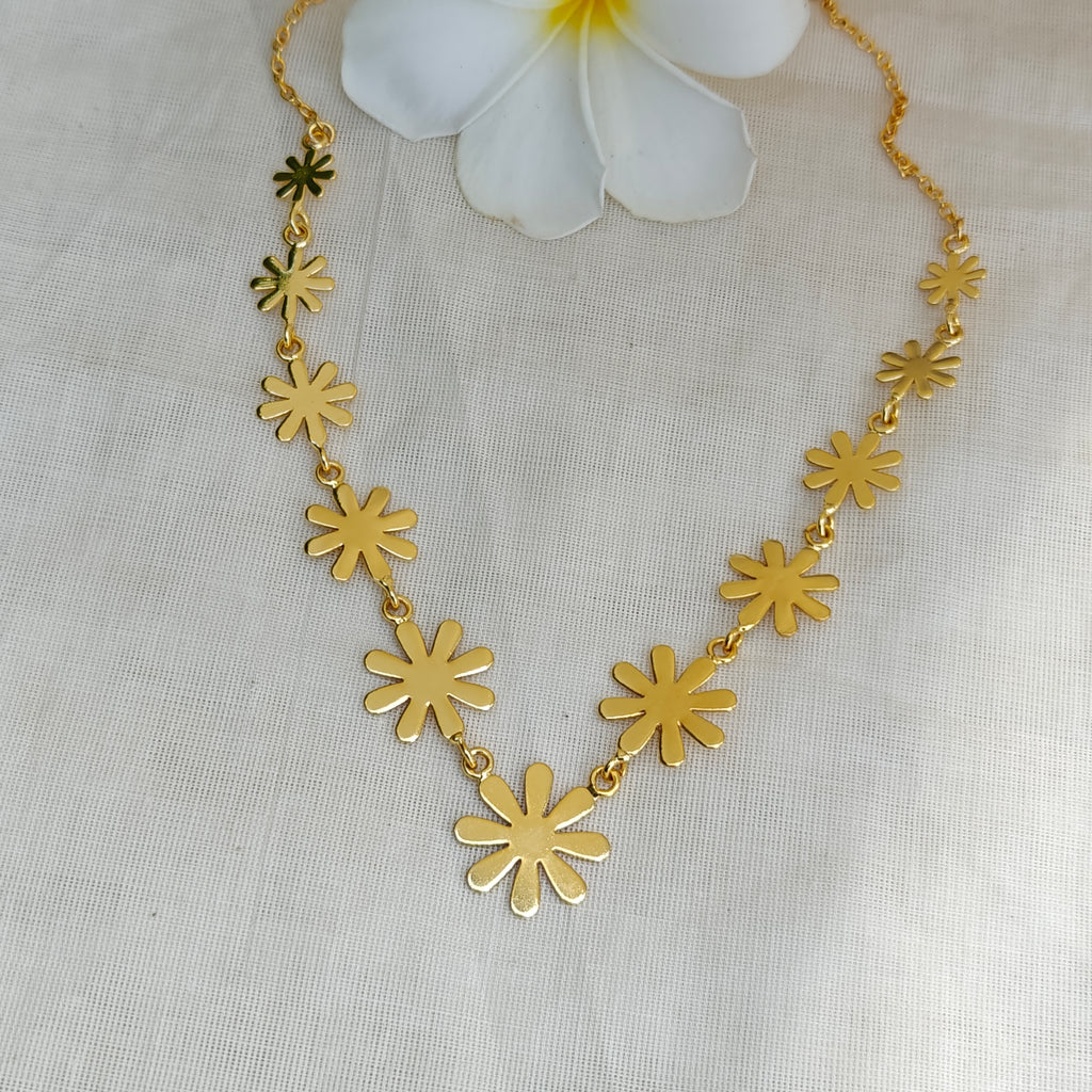 Golden Floral Princess necklace