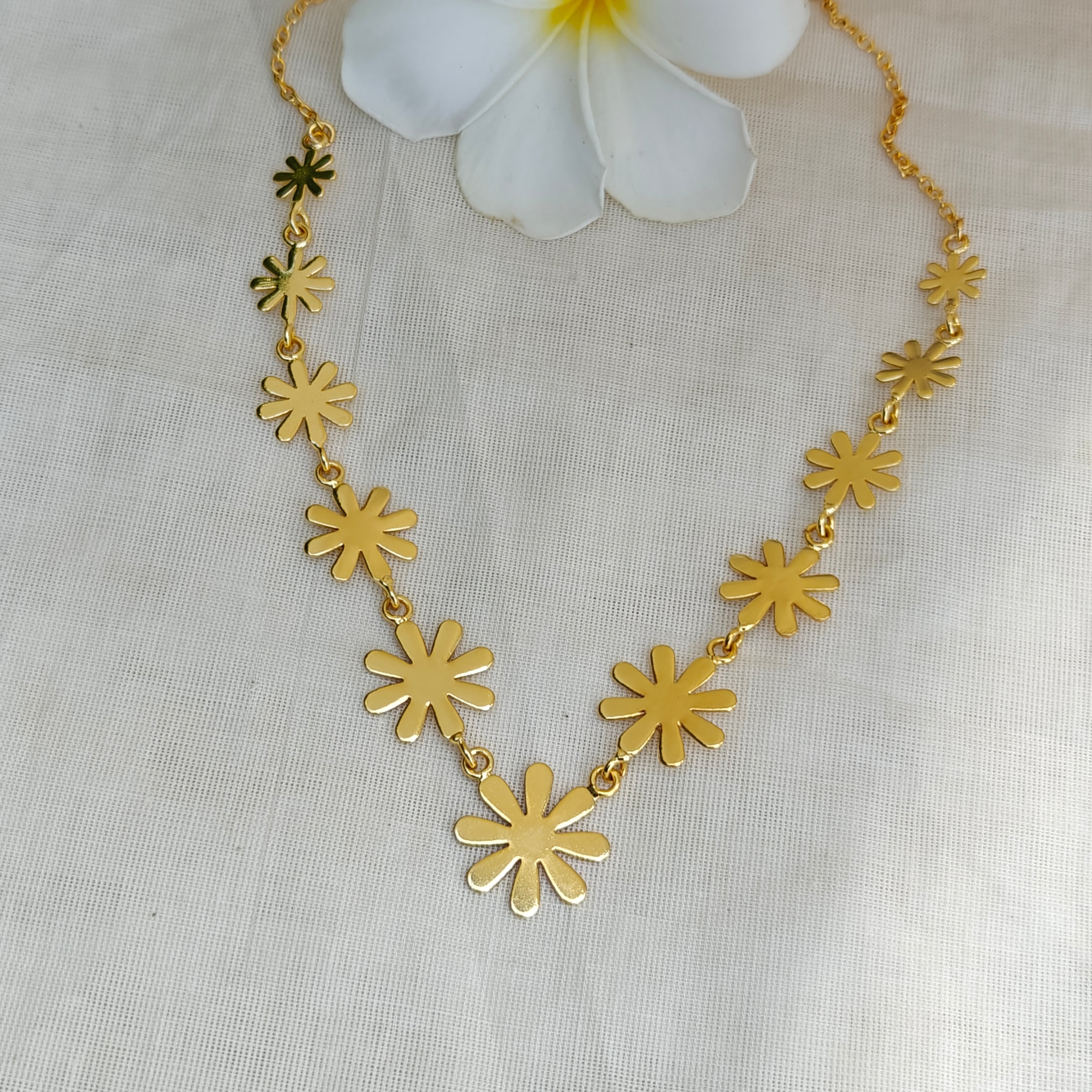 Golden Floral Princess necklace