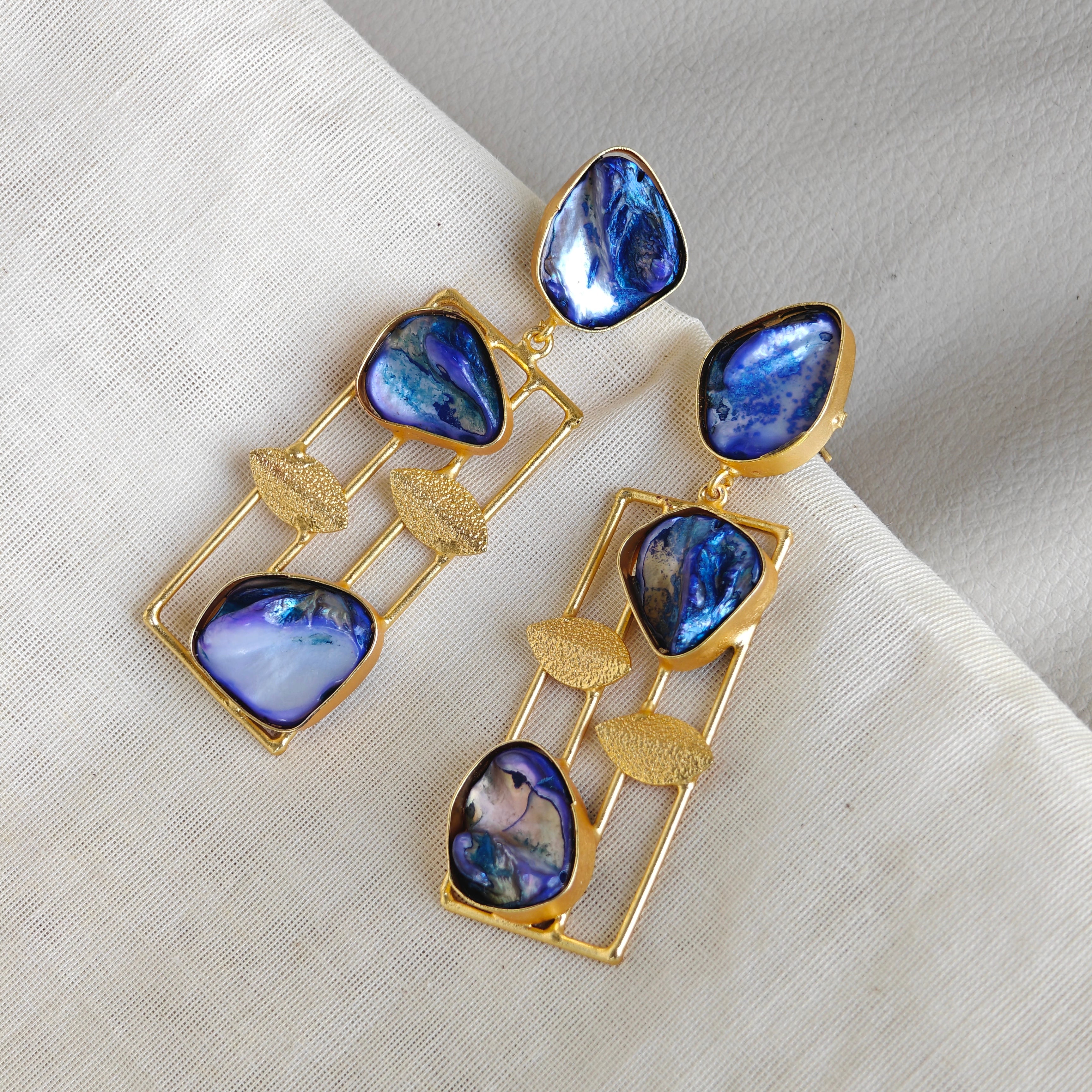 Azure Symphony Statement Earrings