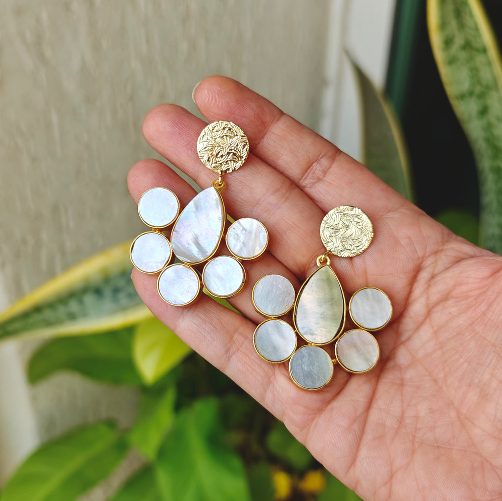 Pearl Halo Drop Earrings