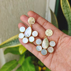 Pearl Halo Drop Earrings