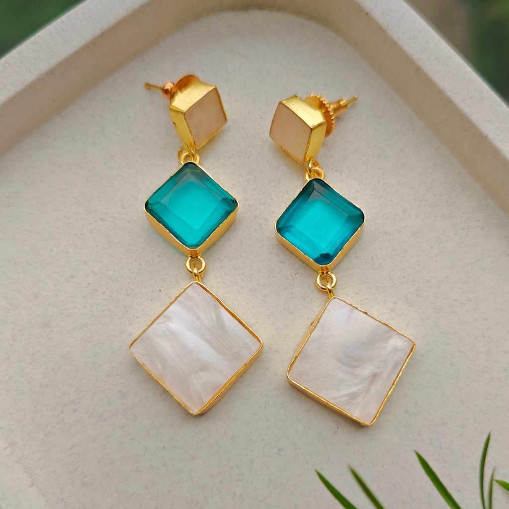 Ocean Haze Drop Earrings