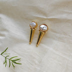 Pearl on Cone studs