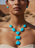 The Azure Oasis Statement Necklace Set
