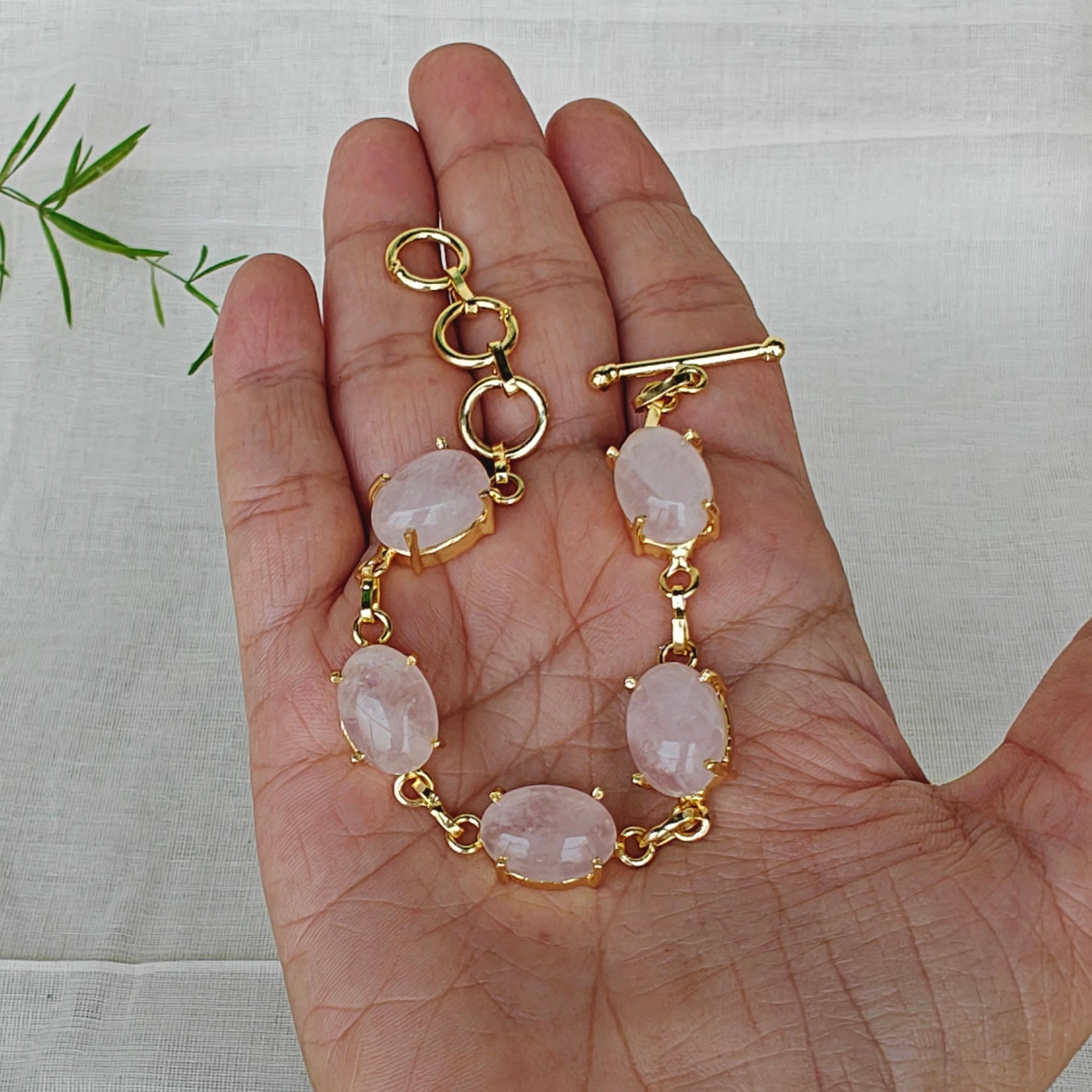 Natural tumble stones bracelet