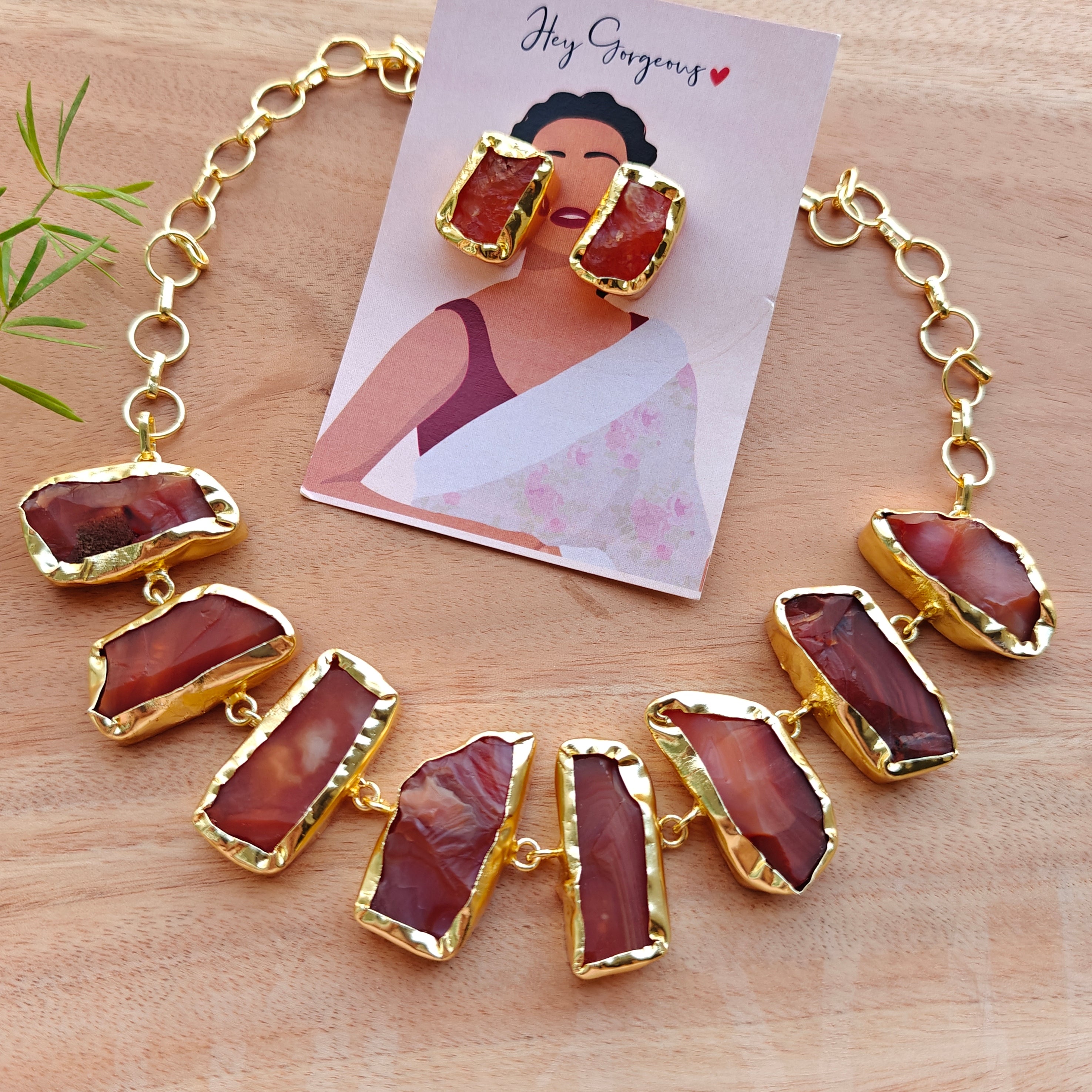 Crimson Queen Caroline Necklace Set