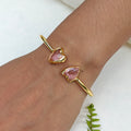 Pink hearts Slim Bangle