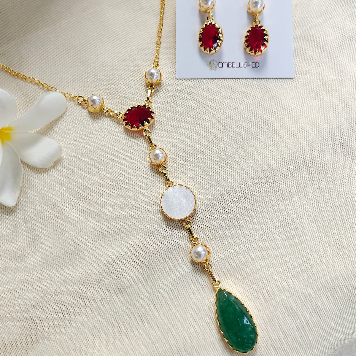 Soiree Y-drop Necklace set