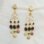 Regal Garden Statement Chandelier Earrings