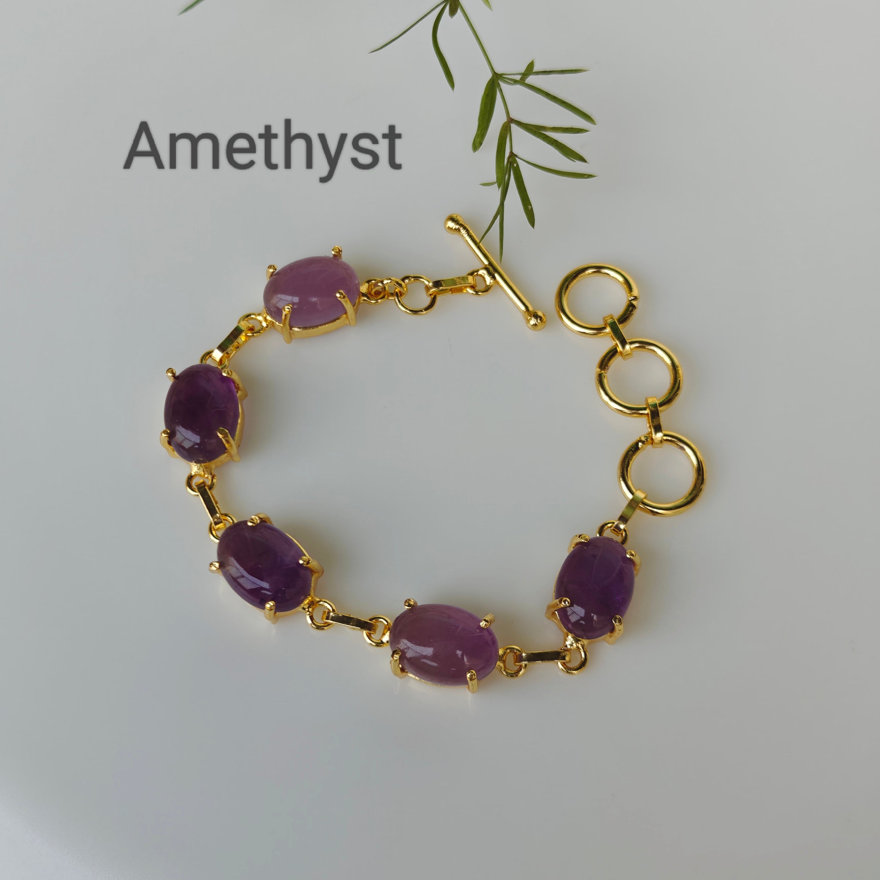 Natural tumble stones bracelet