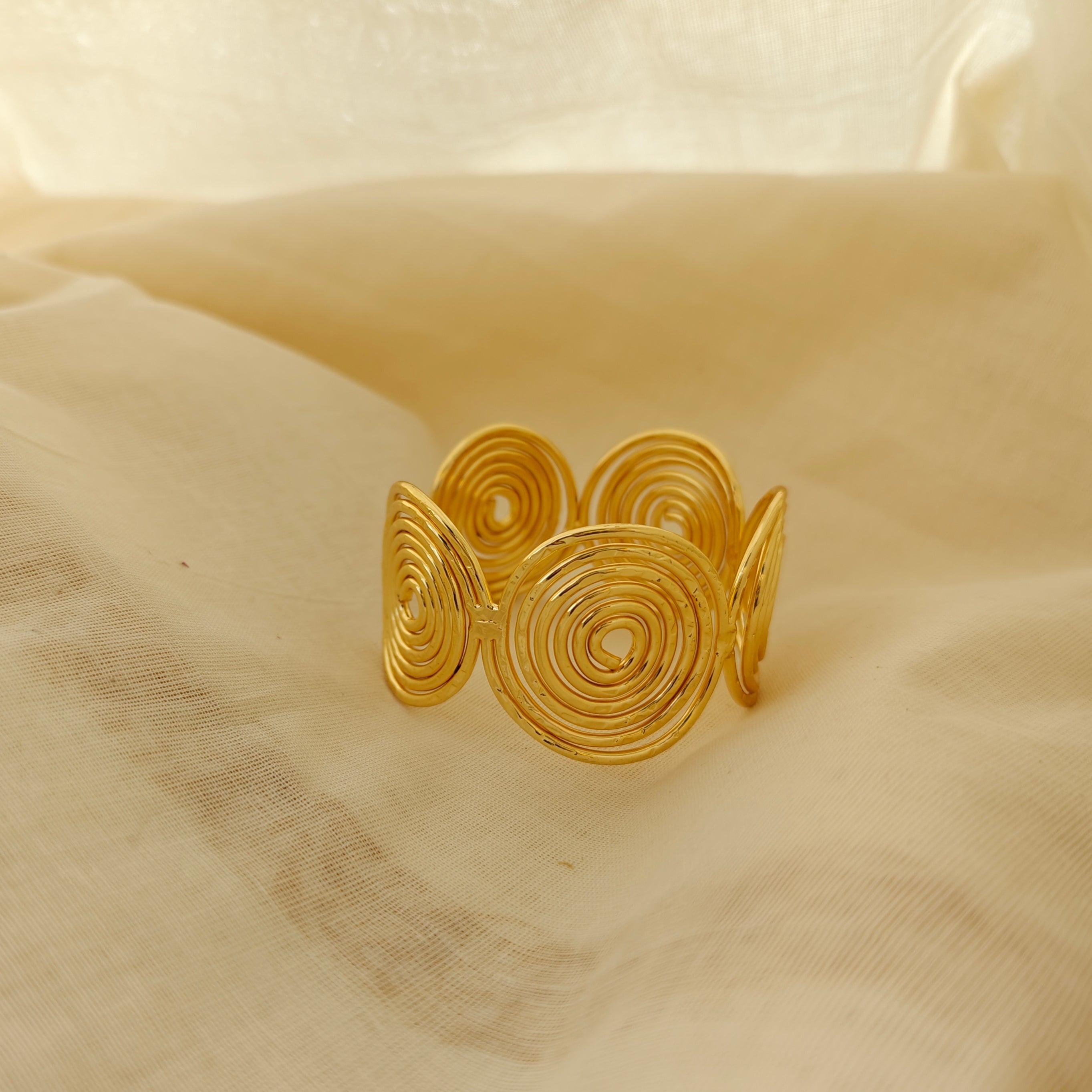 Celestial Spiral Statement Cuff