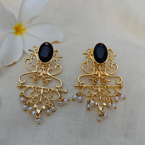 Filigree Golden Chandelier Earrings