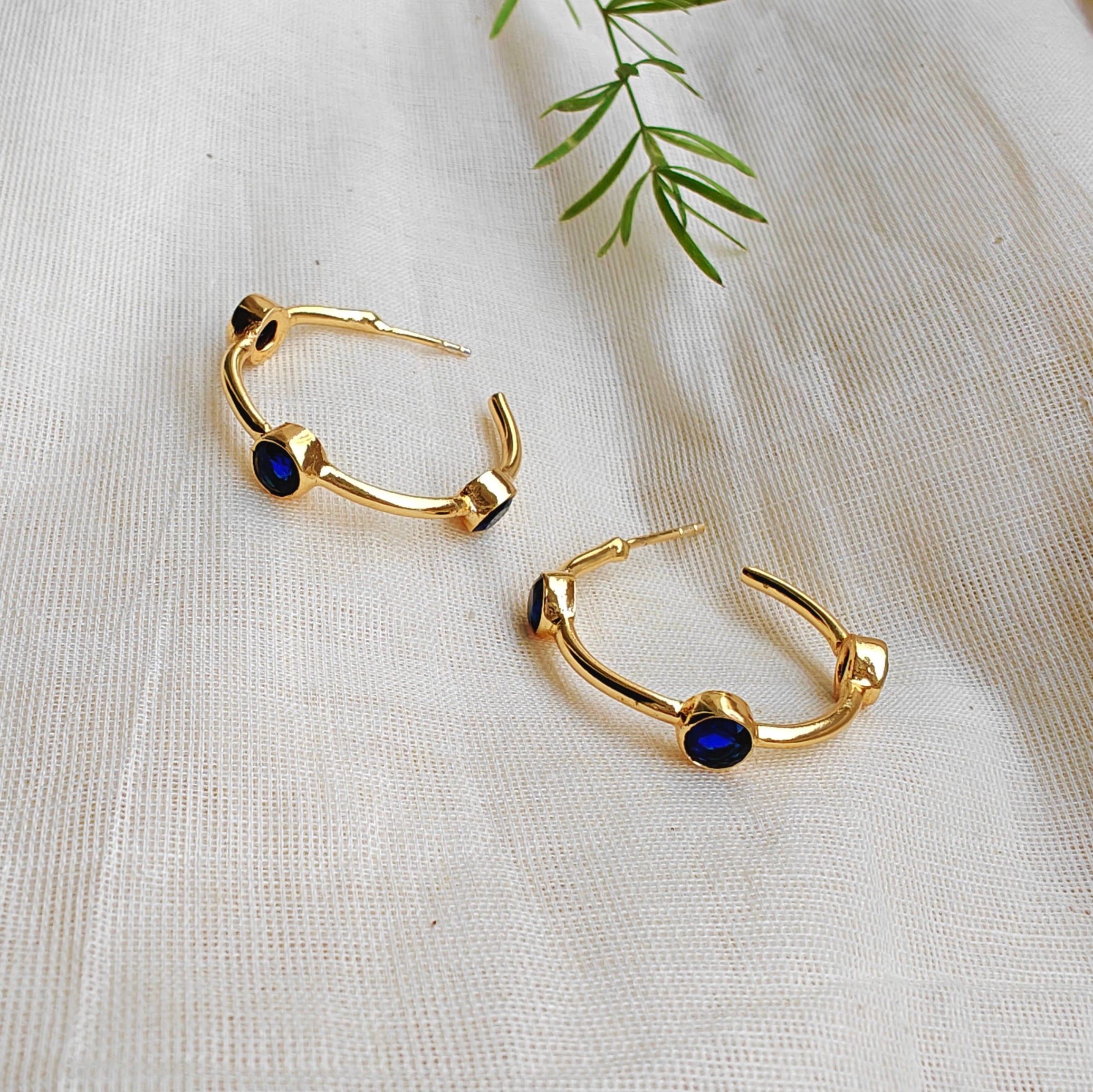 Everyday Studded Hoops