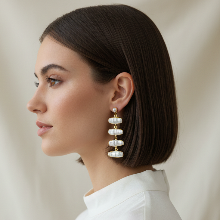 Baroque Pearl Rope earrings