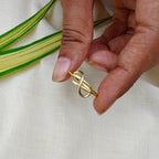 Golden Infinity finger ring