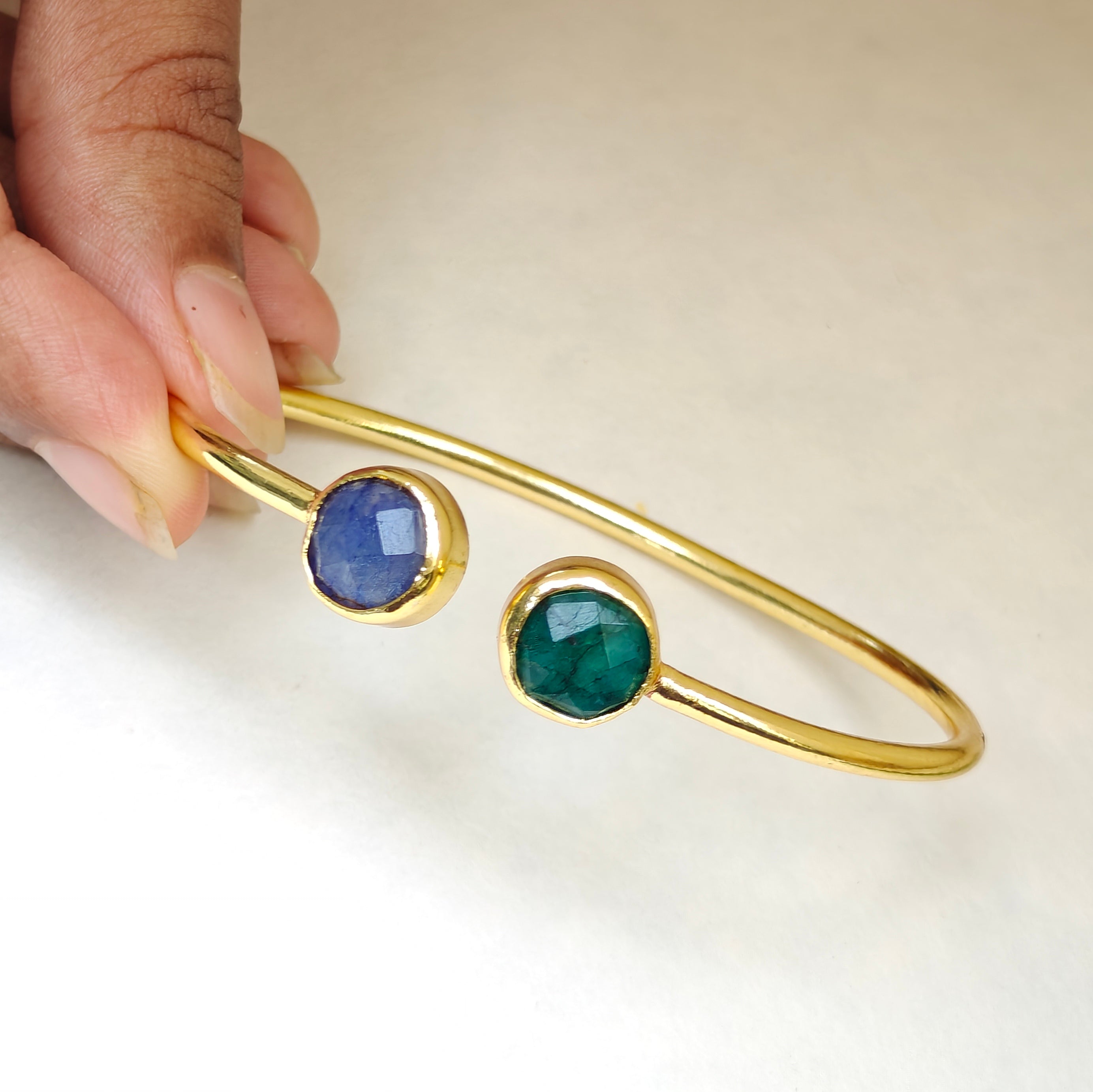 Colored Crystals Slim Bangle
