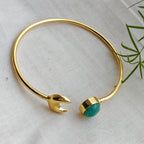 Amazonite moon slim bangle